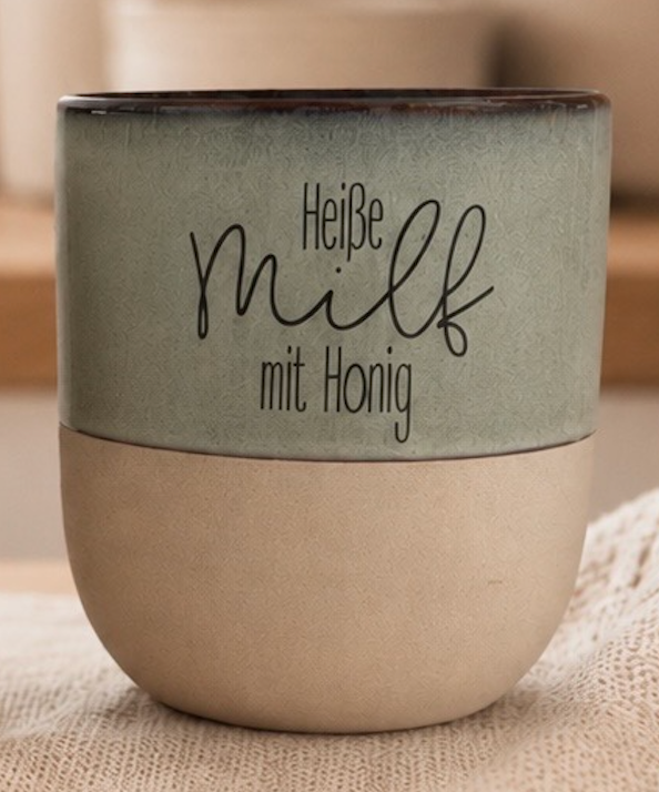 Heiße Mama mit Honig – Keramikbecher für Tee & Kaffee Lieblingsschuppen.de