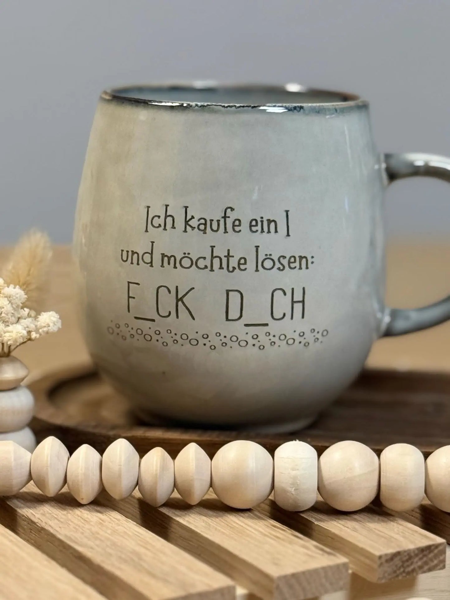 Galgenmännchen-Tasse – Statement mit 400 ml – „H_ALTS M_AUL“ oder „F_CK D_CH“ – lustiges Geschenk für Büro & Freunde Lieblingsschuppen.de