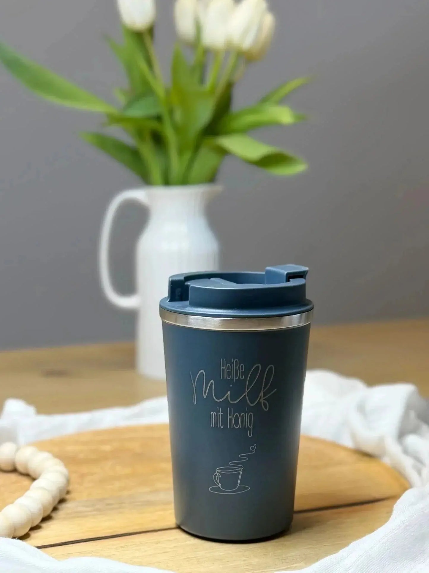 Thermobecher Milf Kaffee | Heiße Milf mit Honig | Edelstahl to go by Lieblingsschuppen.de