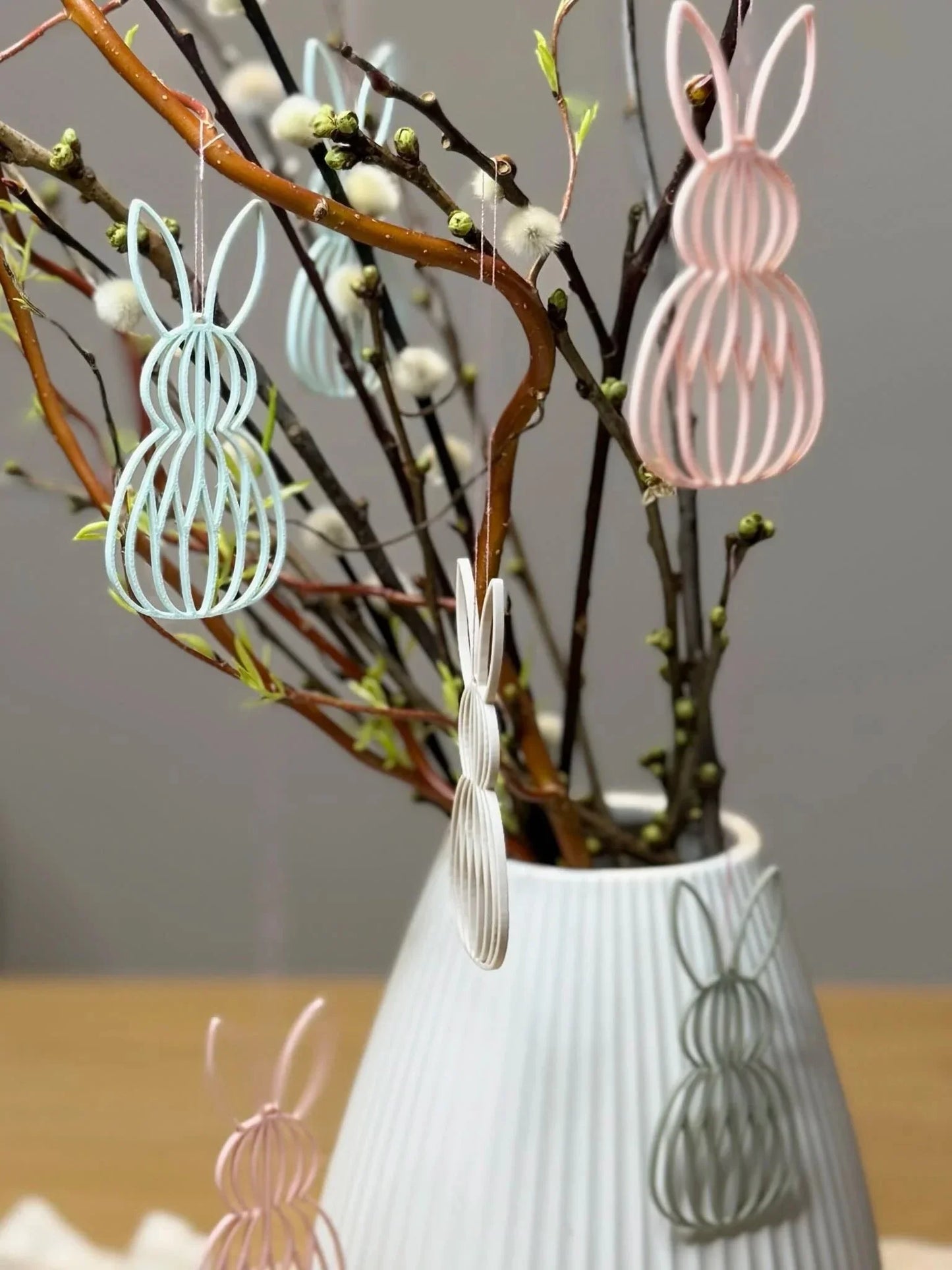 Osterhasen Anhänger 3D Druckdatei | Minimalistische Osterdeko by Lieblingsschuppen.de