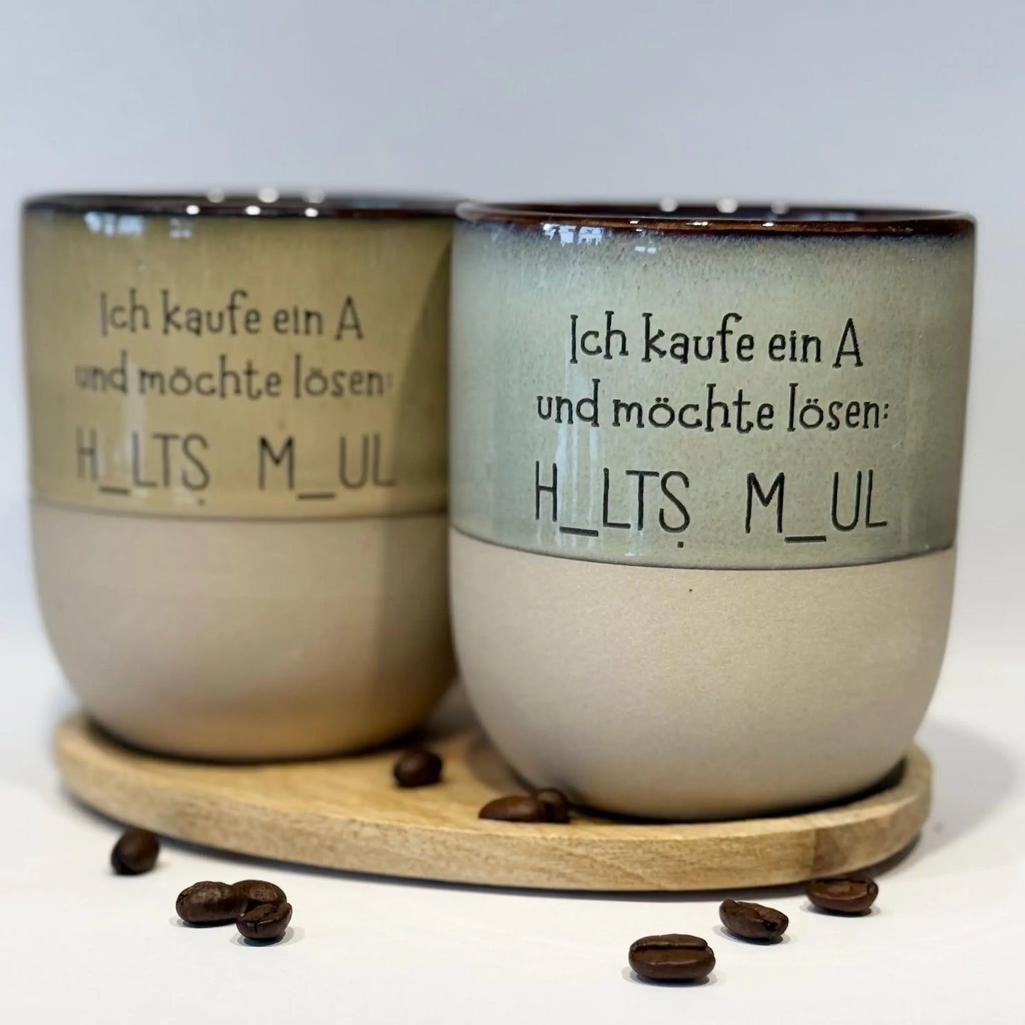 Tasse „Halts Maul" – Witzige Kaffeetasse mit Spruch Lieblingsschuppen.de