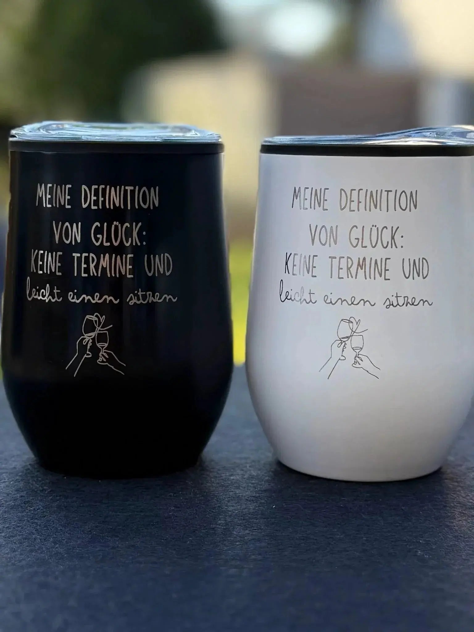 Thermobecher »Meine Definition von Glück« – 300 ml, Edelstahl –
