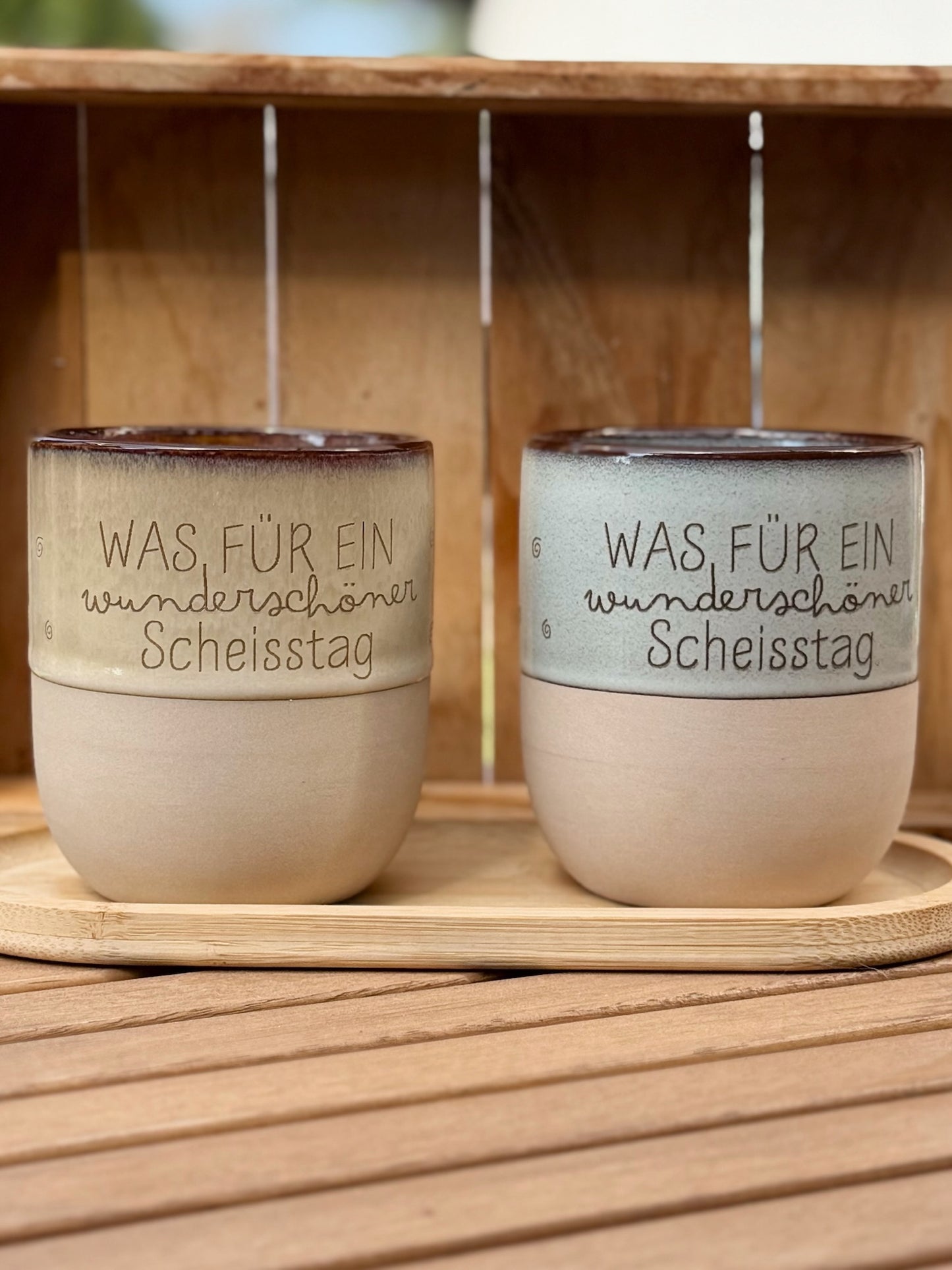 Statement-Tasse aus Keramik – witzig, frech & handveredelt
