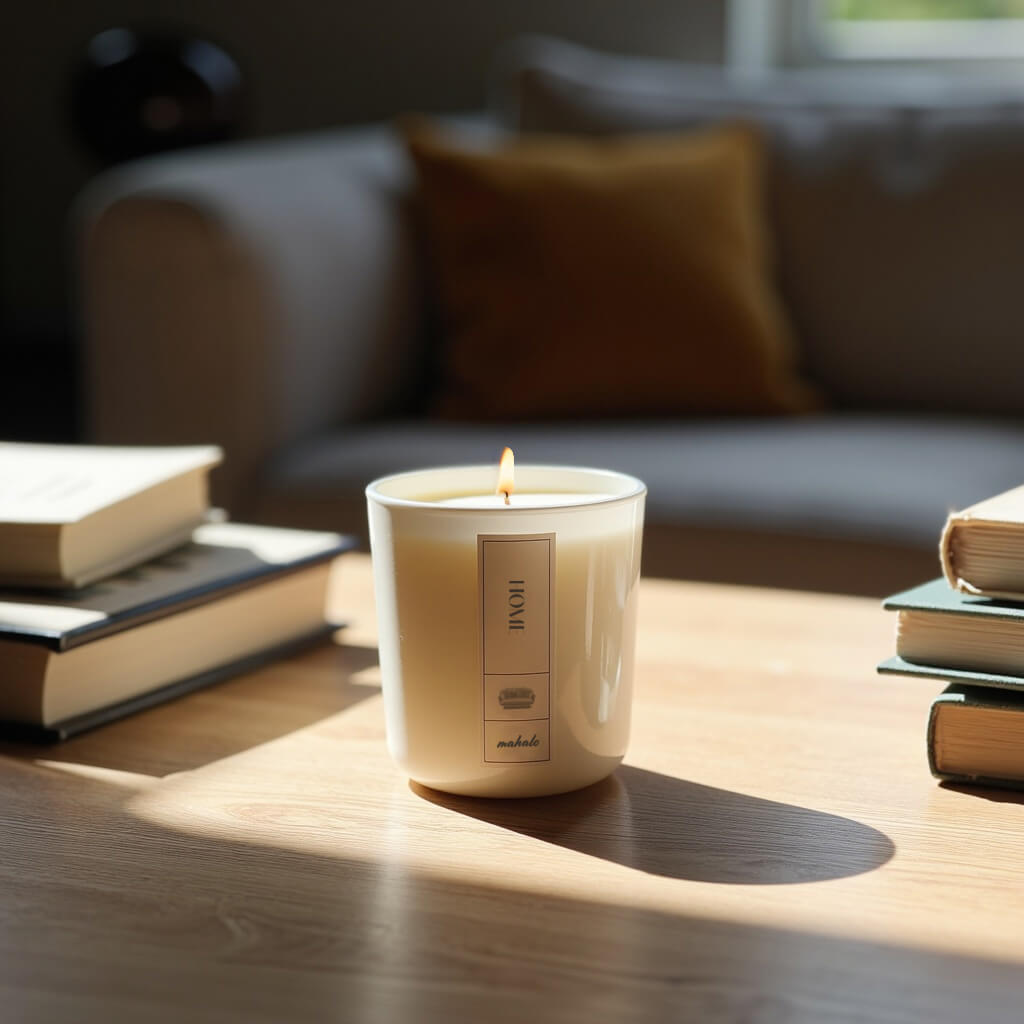 Mahalo Home Duftkerze „Home“ – Patchouli, Bergamotte & Gardenie