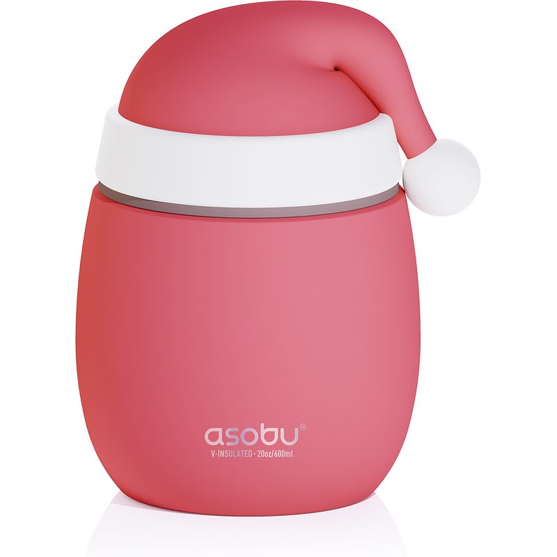 ASOBU Bestie Lunchbox Weihnachtsmann 600ml - Kinder Brotdose Edelstahl