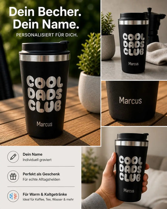 Cool Dads Club Thermobecher – Das perfekte Vatertagsgeschenk für coole Väter Lieblingsschuppen.de