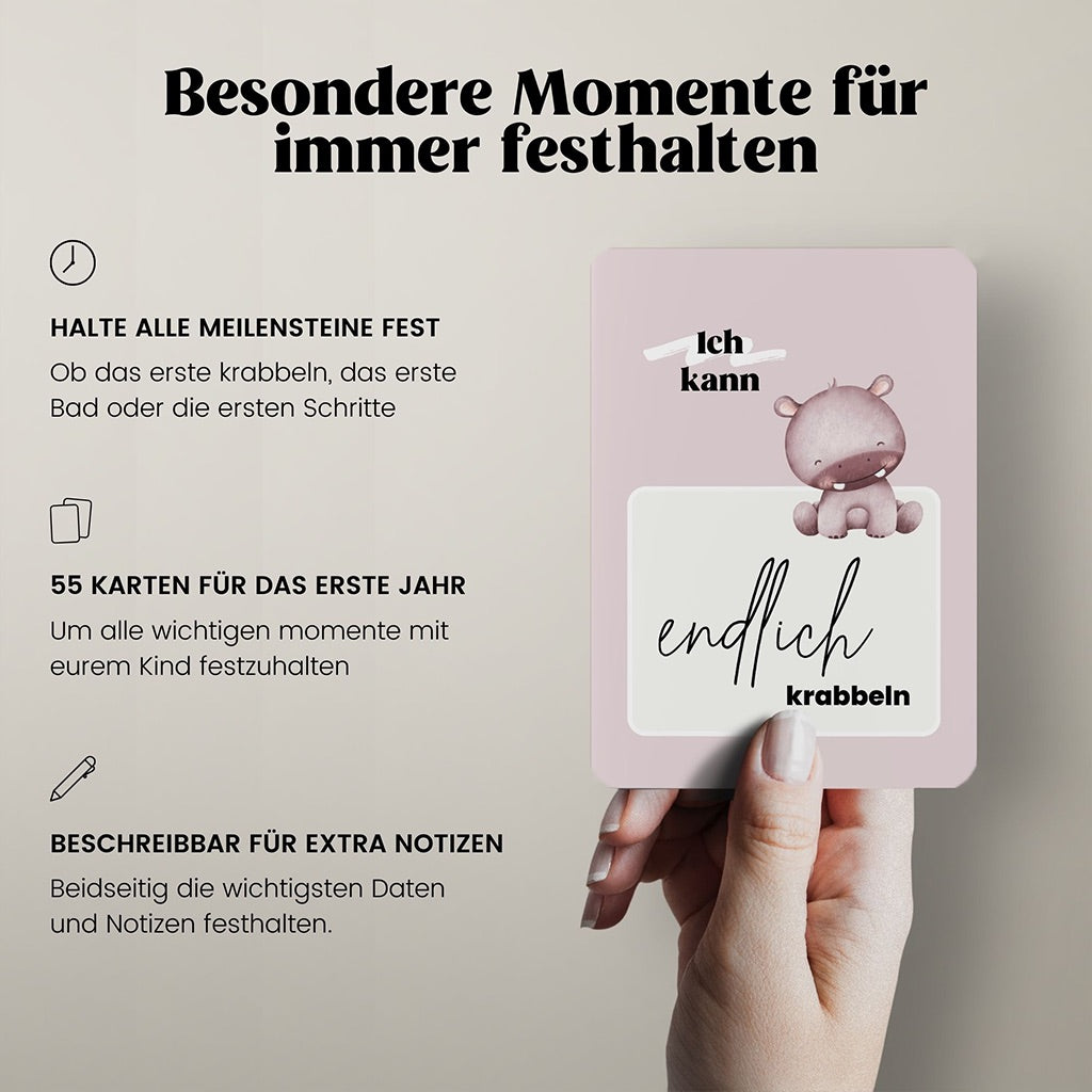 Meilensteinkarten für Babys