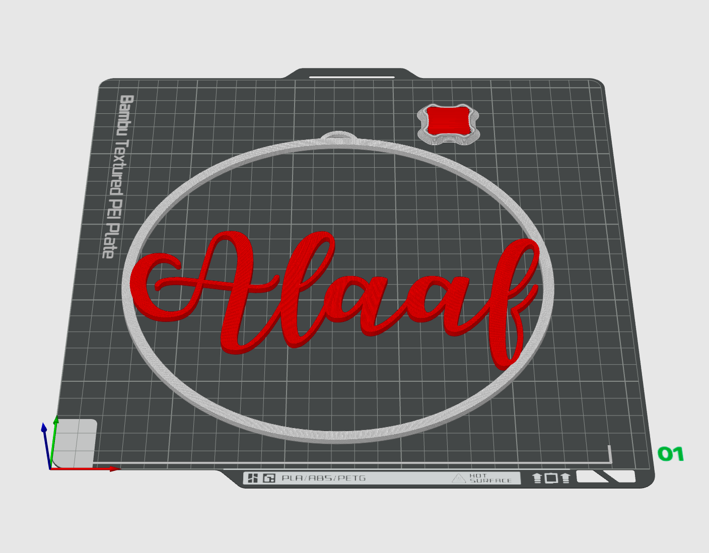 Alaaf Fensteranhänger mehrfarbig mit Öse, STL und 3MF Download