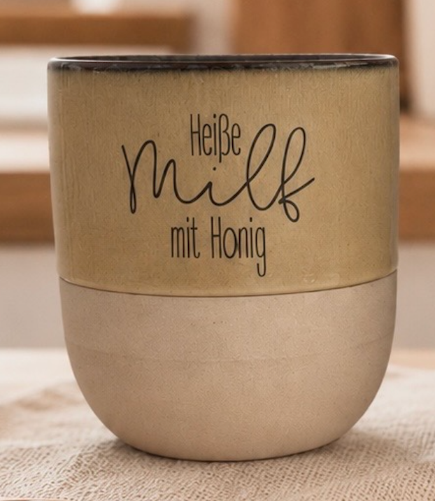 Heiße Mama mit Honig – Keramikbecher für Tee & Kaffee Lieblingsschuppen.de