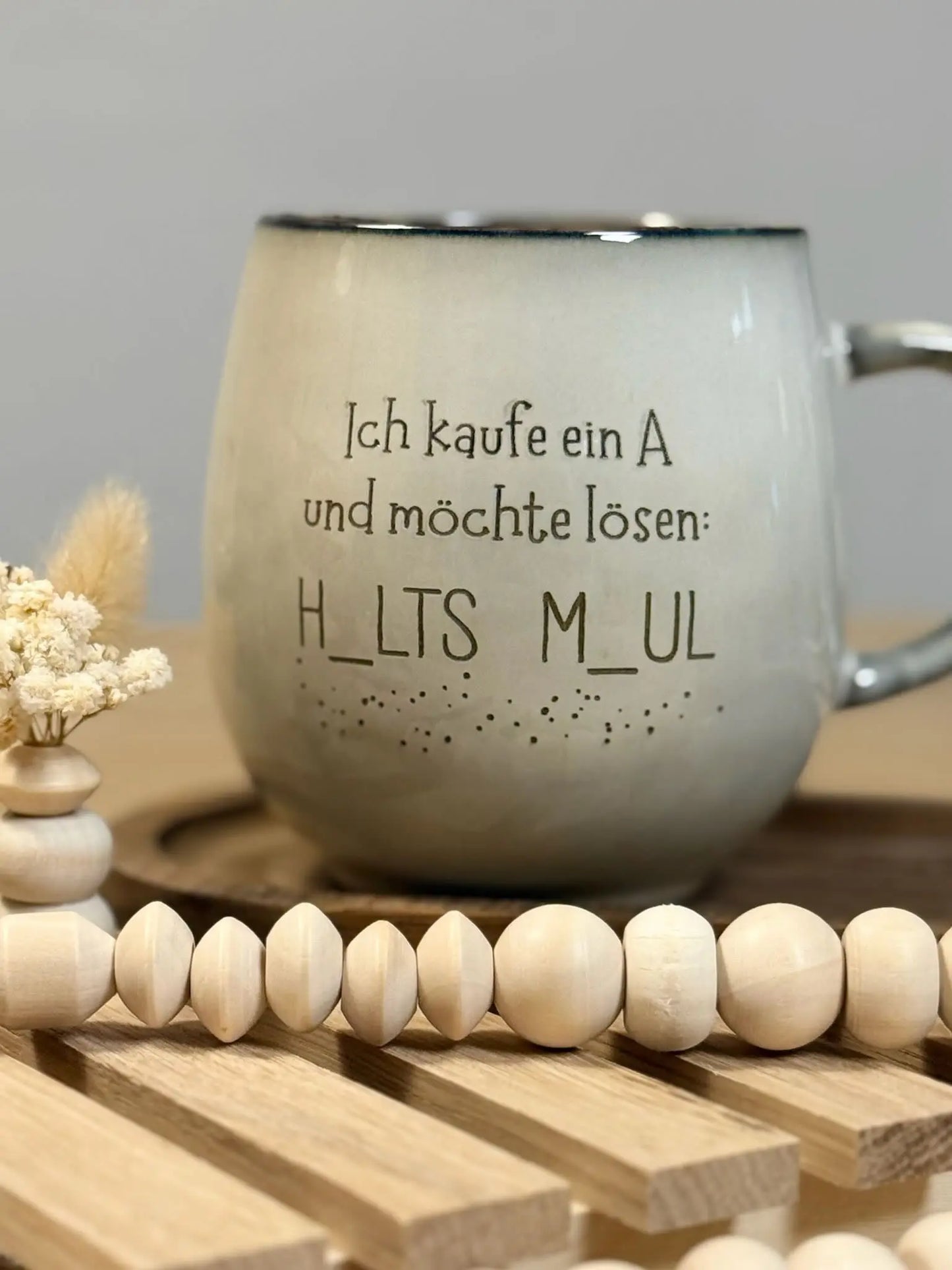 Galgenmännchen-Tasse – Statement mit 400 ml – „H_ALTS M_AUL“ oder „F_CK D_CH“ – lustiges Geschenk für Büro & Freunde Lieblingsschuppen.de