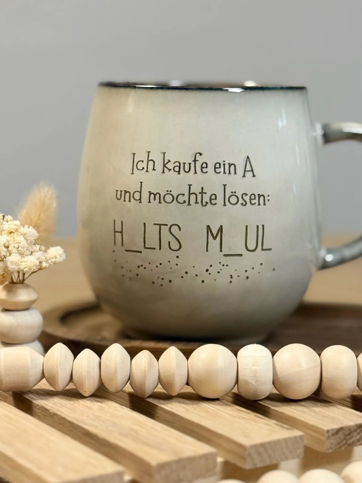 Galgenmännchen-Tasse – Statement mit 400 ml – „H_ALTS M_AUL“ oder „F_CK D_CH“ – lustiges Geschenk für Büro & Freunde Lieblingsschuppen.de