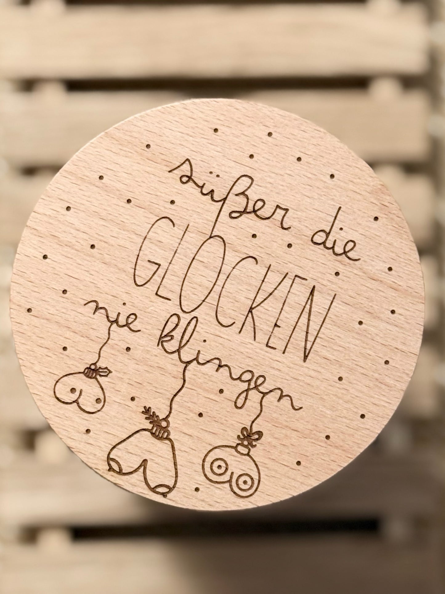 Vorratsglas „Süßer die Glocken nie klingen“ – Weihnachtsglas mit Gravur