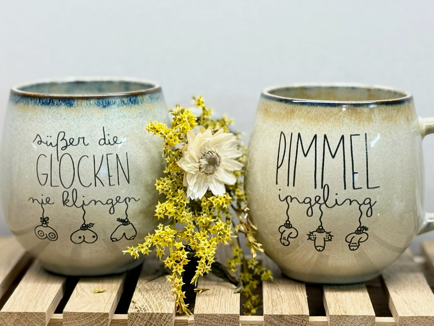 Weihnachts Tassen – “Pimmel-ingeling” & “Süßer die Glocken nie klingen”