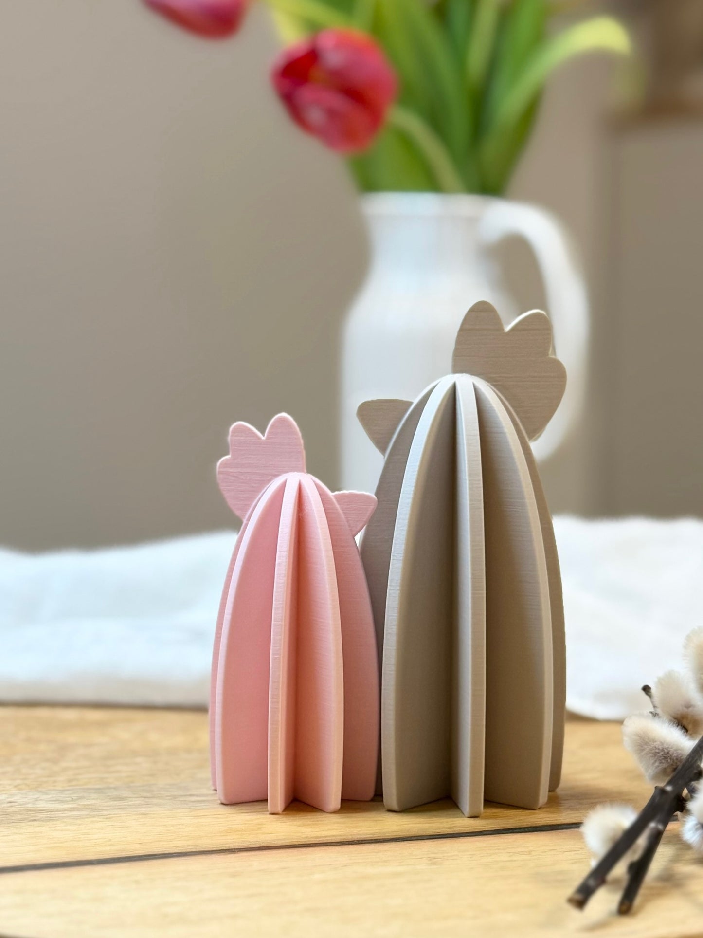 3D Druck Osterhuhn Set | Moderne Osterdeko | Hühnchen in Pastell & Bunt | Osterdekoration aus PLA