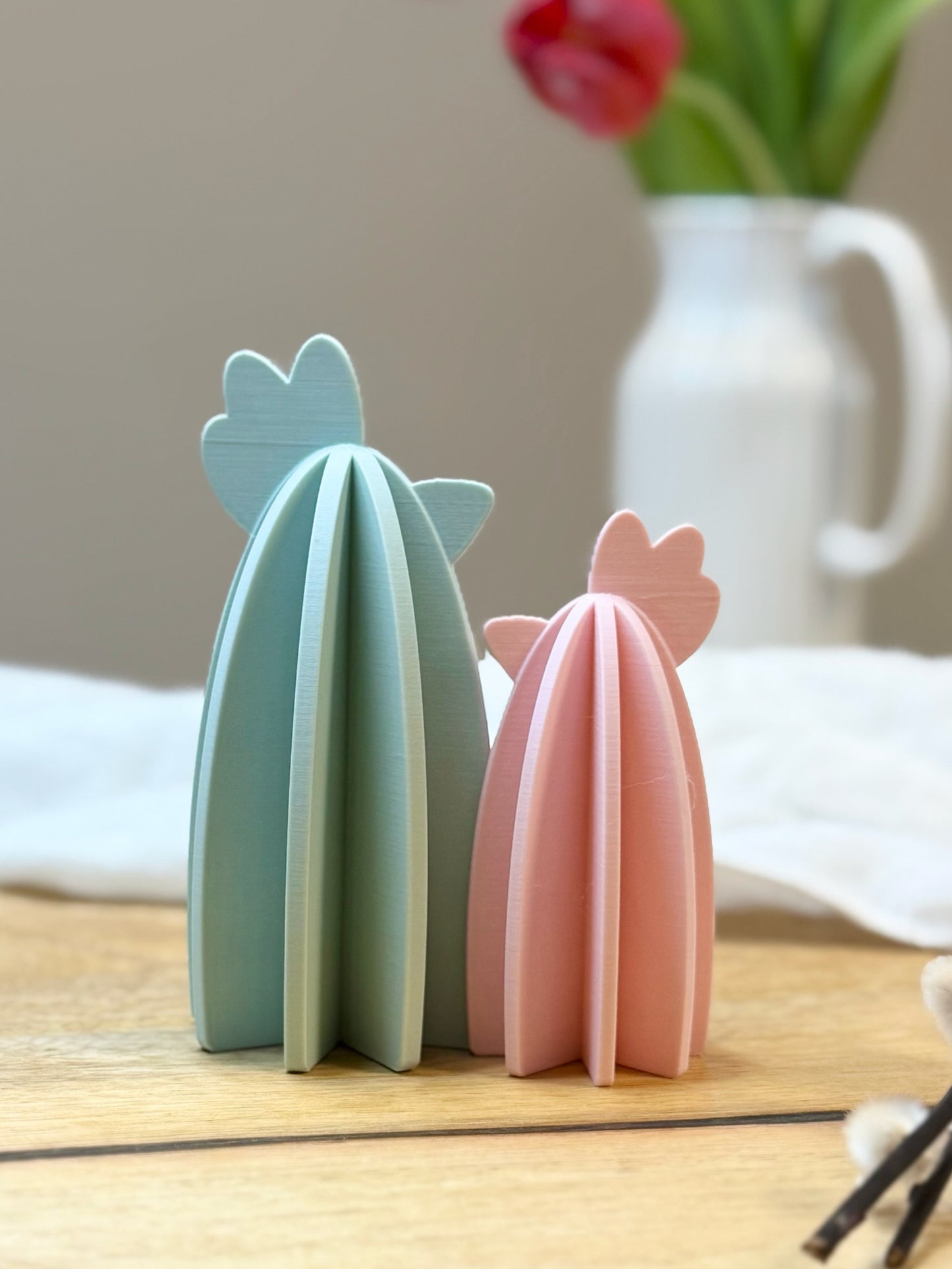 3D Druck Osterhuhn Set | Moderne Osterdeko | Hühnchen in Pastell & Bunt | Osterdekoration aus PLA