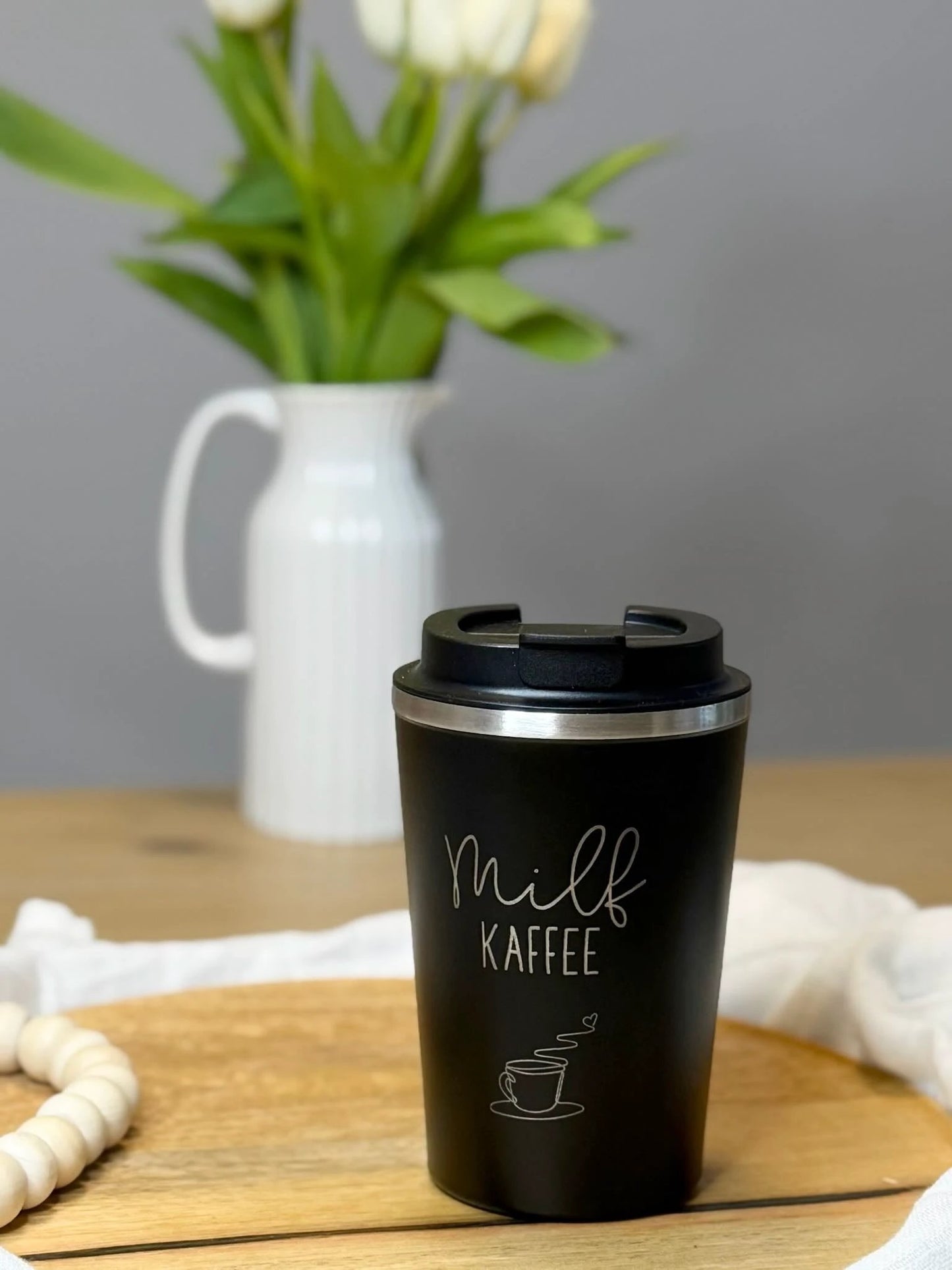Thermobecher Milf Kaffee | Heiße Milf mit Honig | Edelstahl to go by Lieblingsschuppen.de
