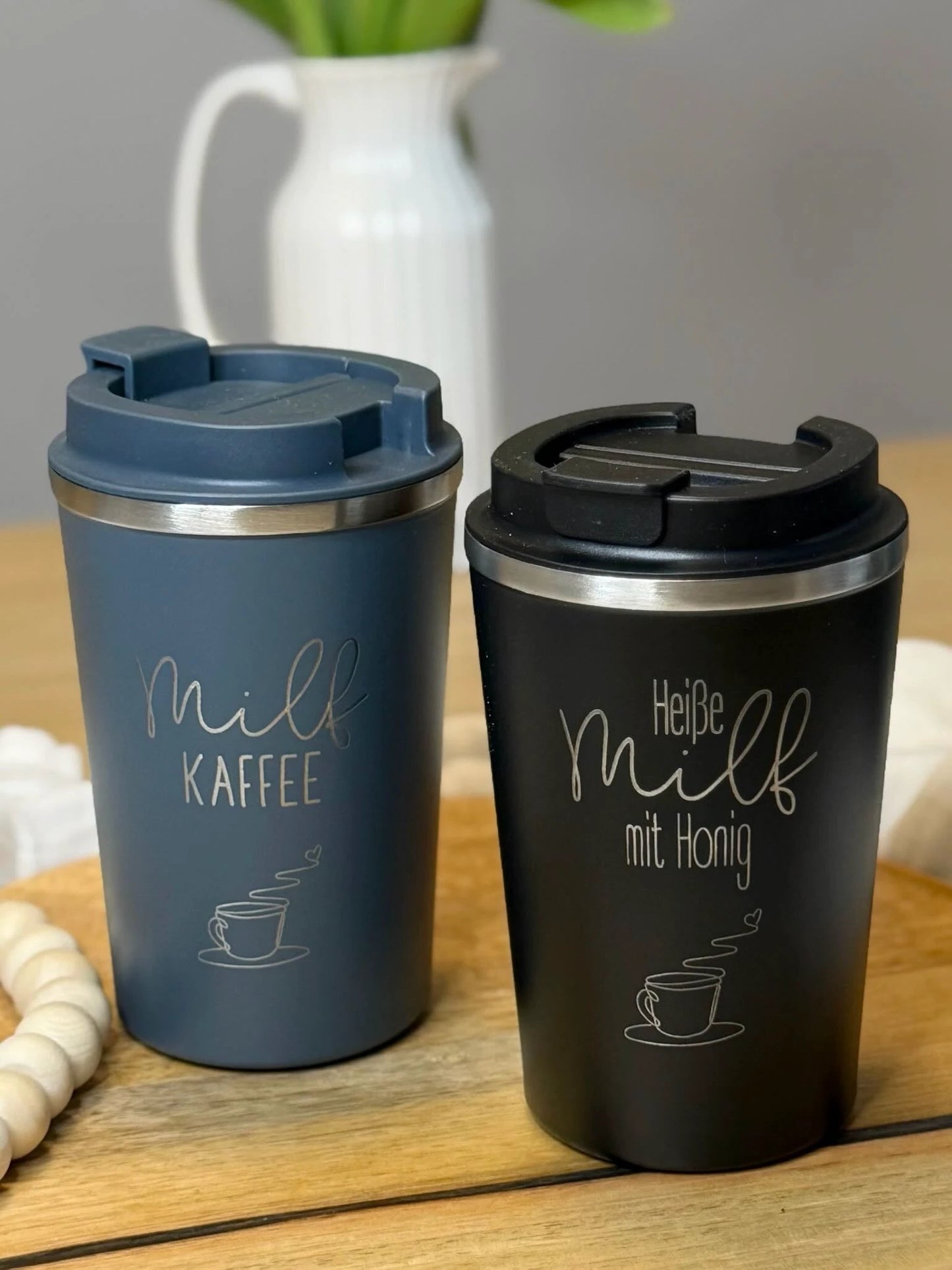 Thermobecher Milf Kaffee | Heiße Milf mit Honig | Edelstahl to go by Lieblingsschuppen.de