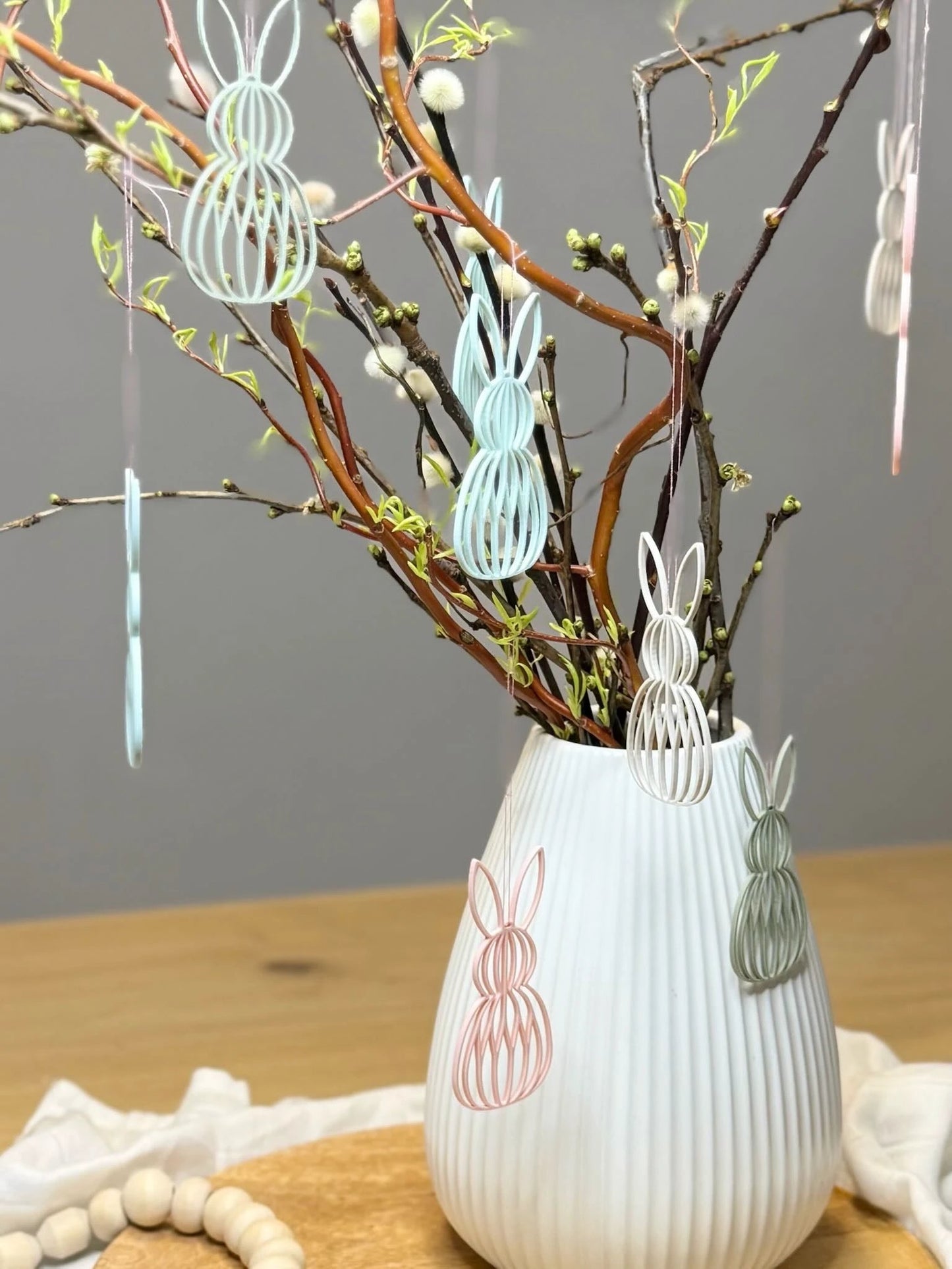 Osterhasen Anhänger modern | 3D Druck | Einzeln & 4er Set by Lieblingsschuppen.de