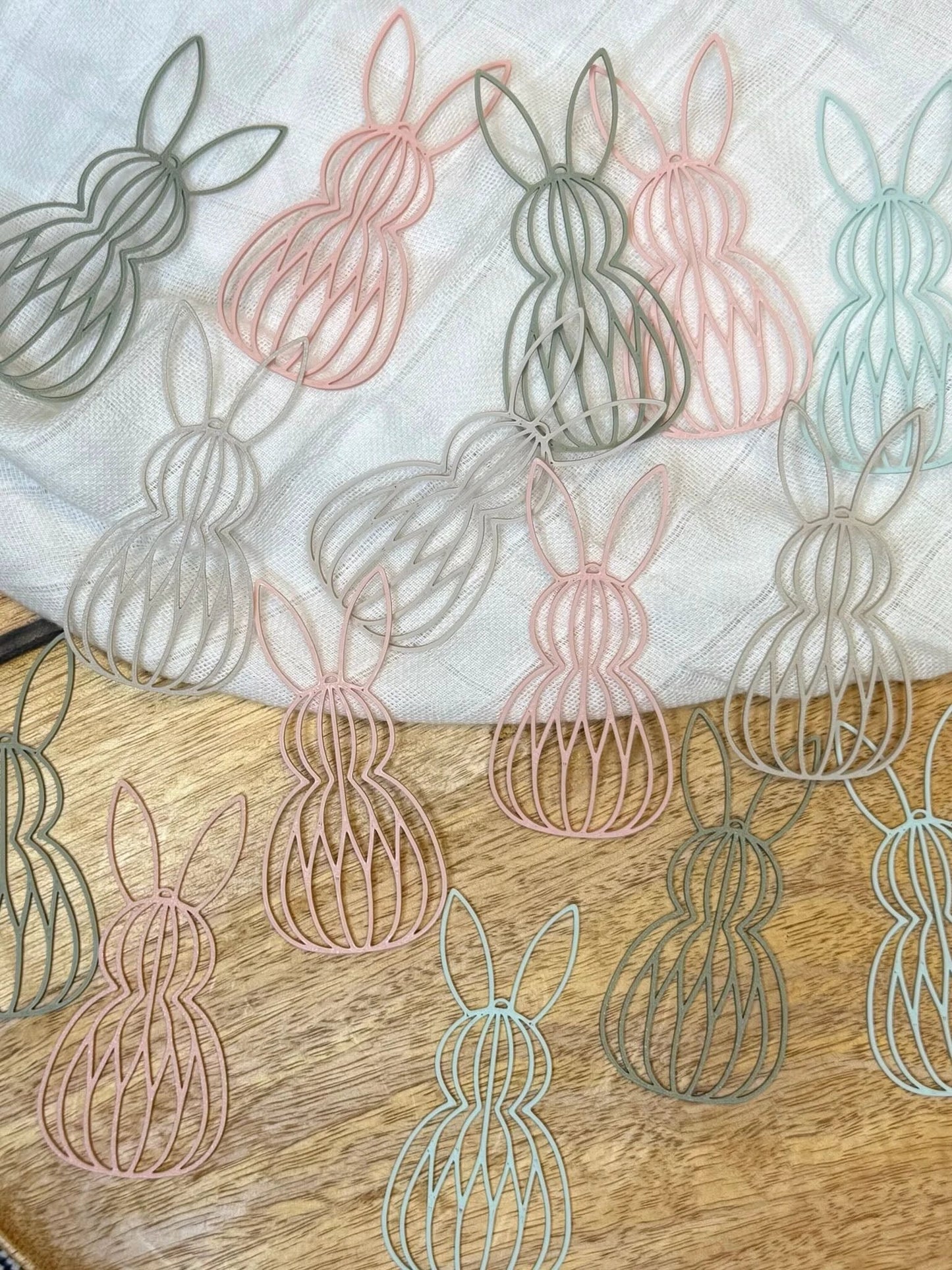 Osterhasen Anhänger modern | 3D Druck | Einzeln & 4er Set by Lieblingsschuppen.de