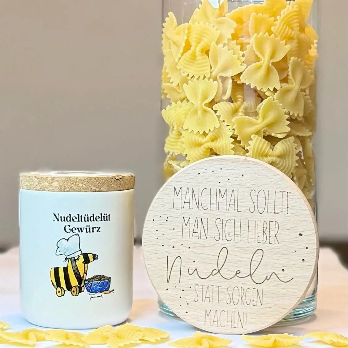 Nudeltüdelüt Set – Nudelglas & Pasta Gewürzmischung von Janosch Lieblingsschuppen