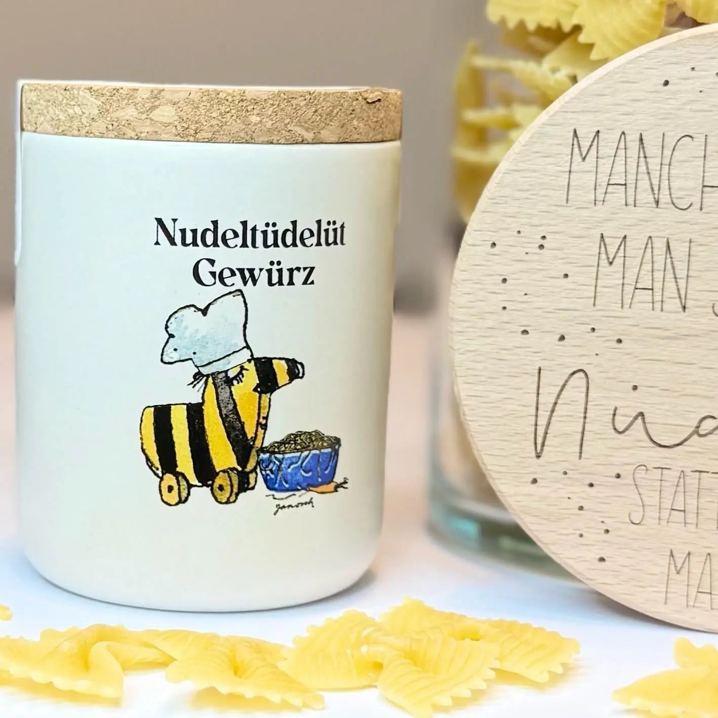 Nudeltüdelüt Set – Nudelglas & Pasta Gewürzmischung von Janosch Lieblingsschuppen