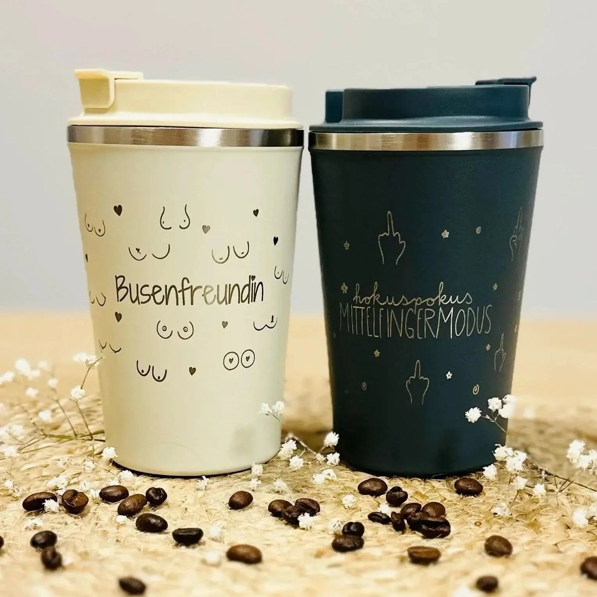 Personalisierter Thermobecher mit Gravur – 350 ml –