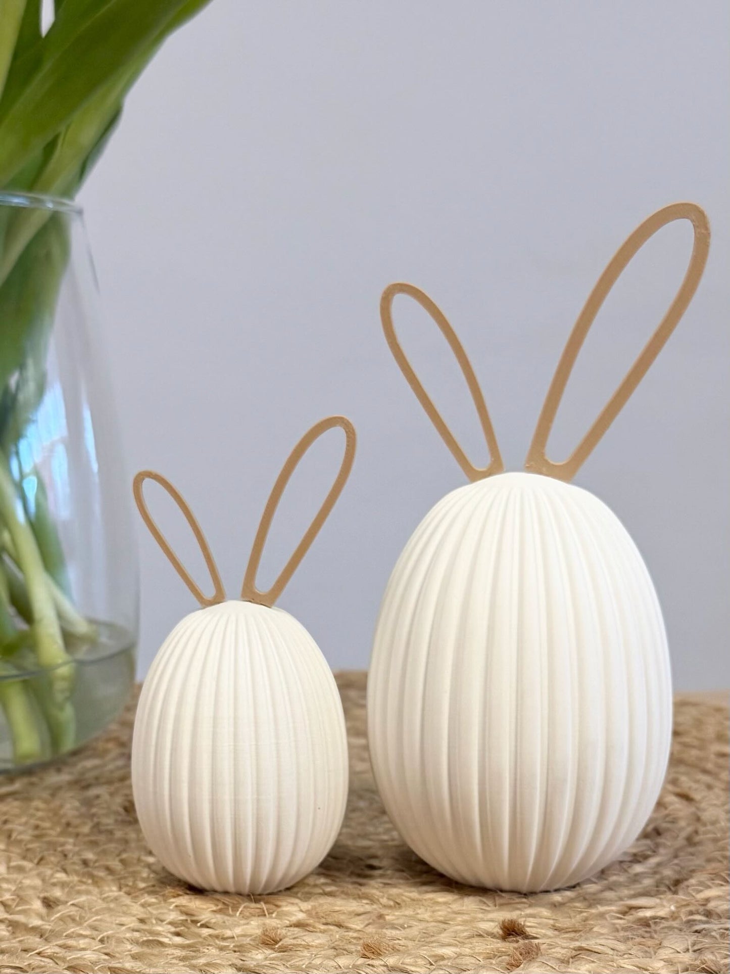 Deko-Ostereier mit Rillenstruktur – Modern & Handgemacht