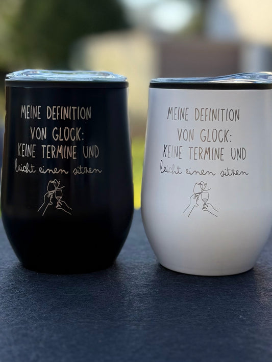 Thermobecher “Meine Definition von Glück” – Dein perfekter Begleiter für Wein, Aperol & Kaffee! 🍷☕🥂