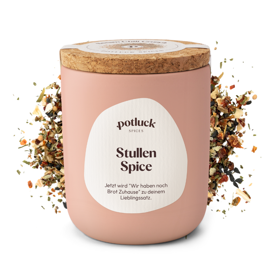 Stullen Spice Brotgewürz von Potluck – Keramiktopf Lieblingsschuppen