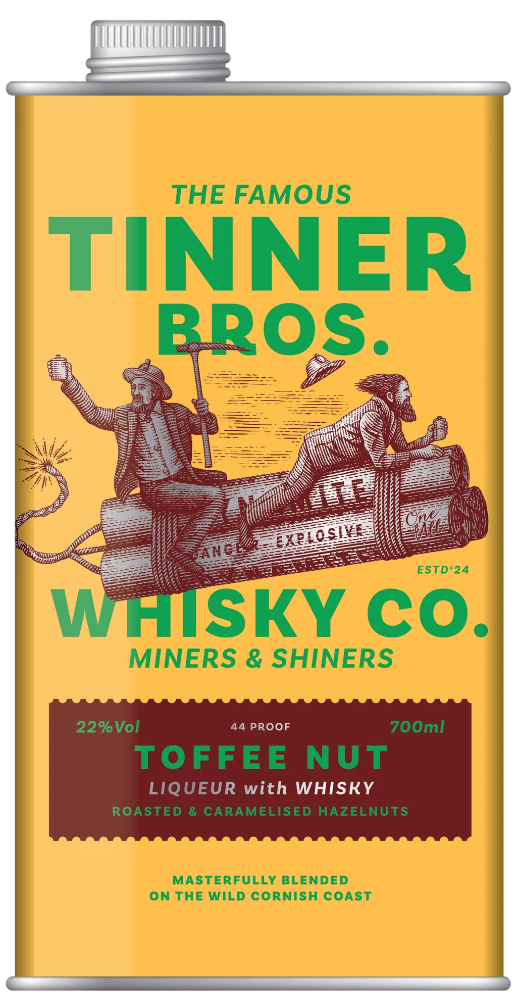 Tinner Bros. Whisky-Likör im Design-Kanister | Das perfekte Geschenk für Männer Lieblingsschuppen.de