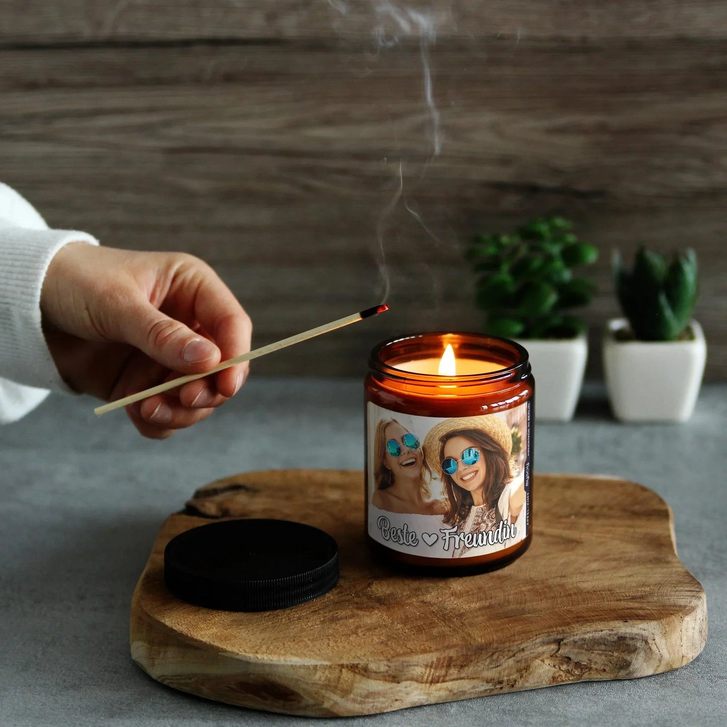 Personalisierte Duftkerze | Kerze mit eigenem Foto, Spruch oder Logo by mysoy