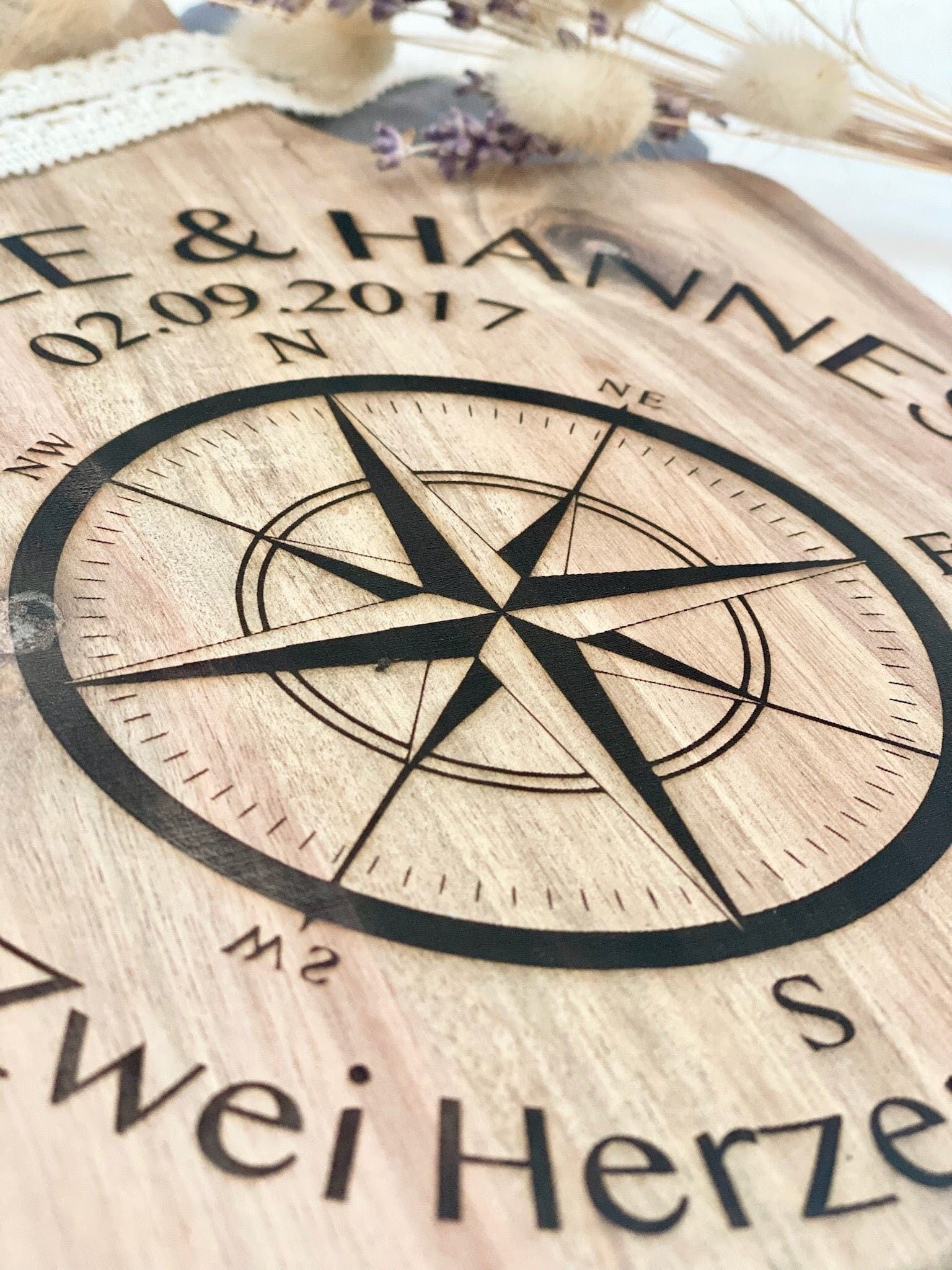 Hochzeitsgeschenk | Gravurschneidebrett | Jahrestag | personalisiert | Brotzeitbrett | personalisiertes Schneidebrett