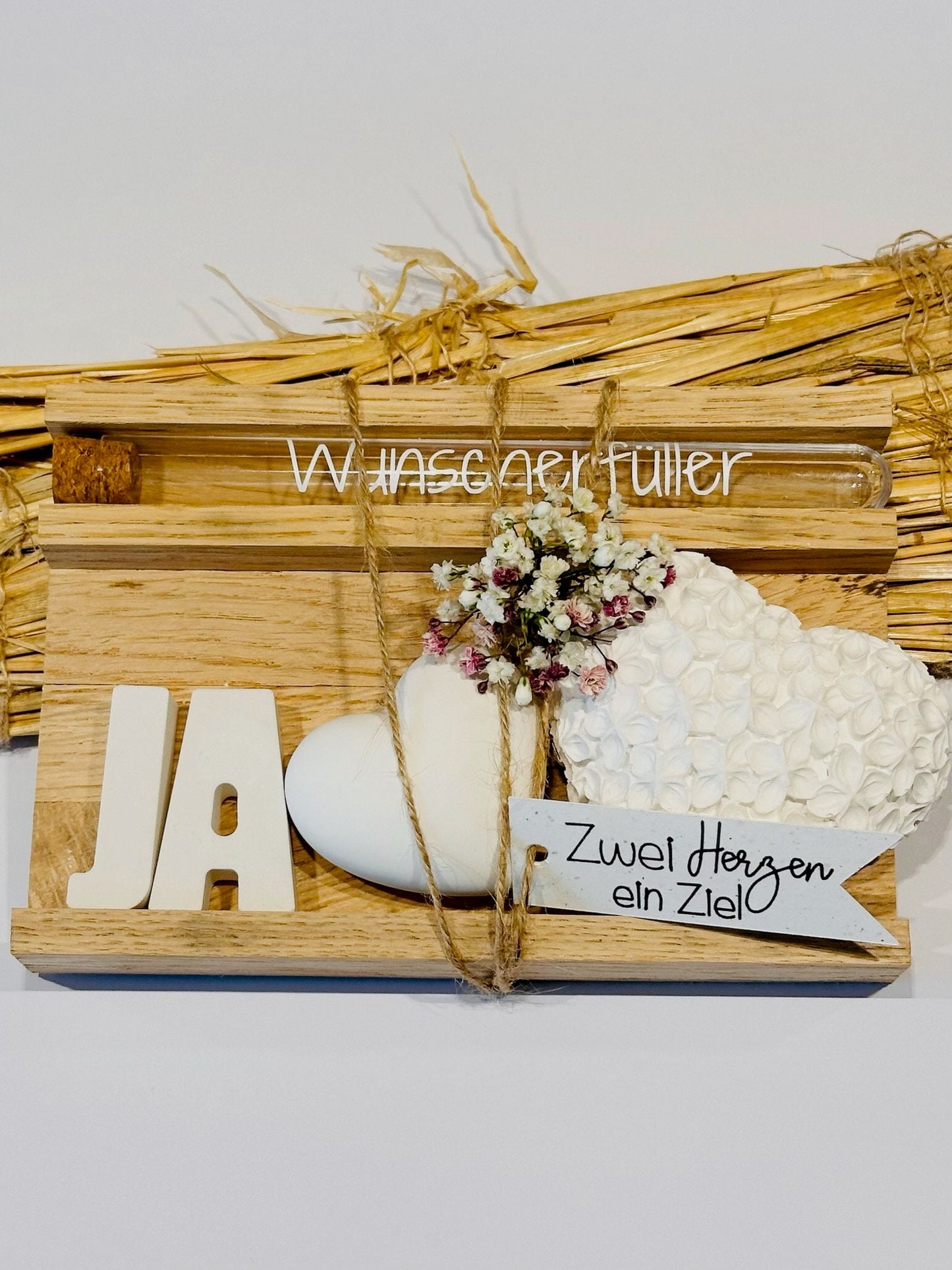 Hochzeitsgeldgeschenk - Geschenke für das Brautpaar, Geldgeschenk,personalisiert, Geschenkverpackung, Holz, Keraflott, Herz