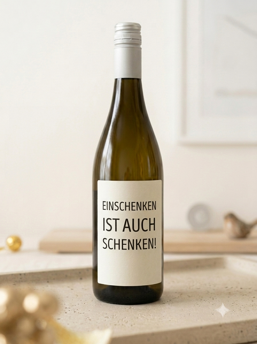Weinetiketten-Set „Lieblingsmenschen & Weingenuss“ – Minimalistische Flaschenaufkleber Lieblingsschuppen.de