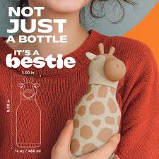 ASOBU Bestie Giraffe Trinkflasche 460ml – Ansicht 3