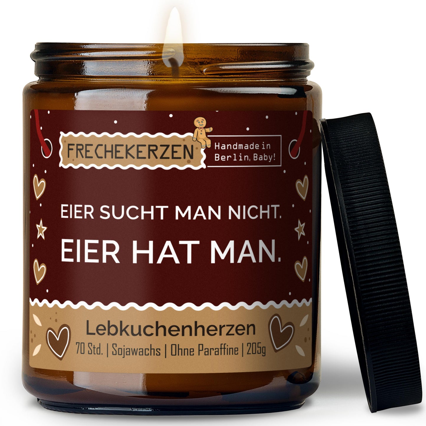 Freche Kerze | eier sucht man nicht. eier hat man.