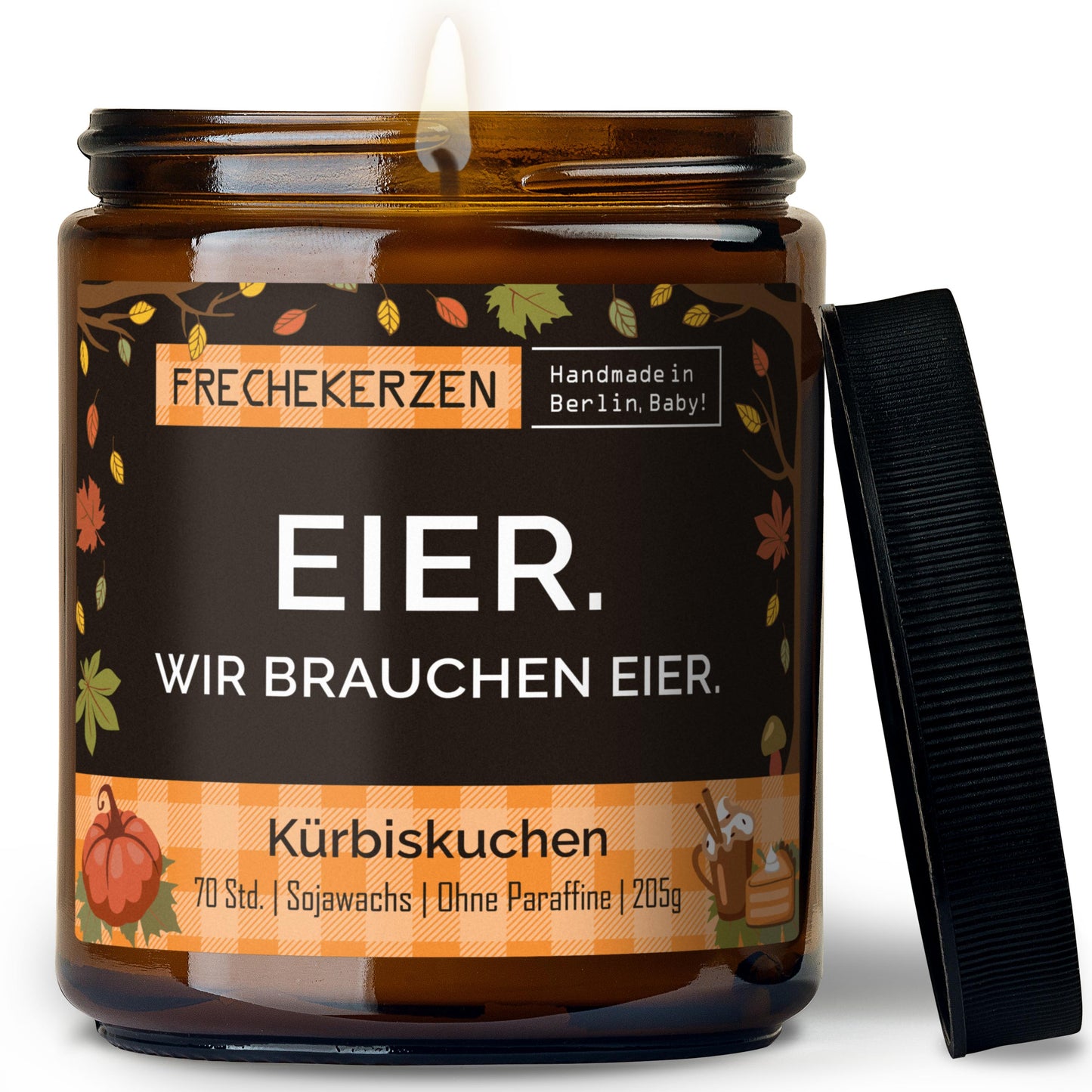 Freche Kerze | eier. wir brauchen eier.