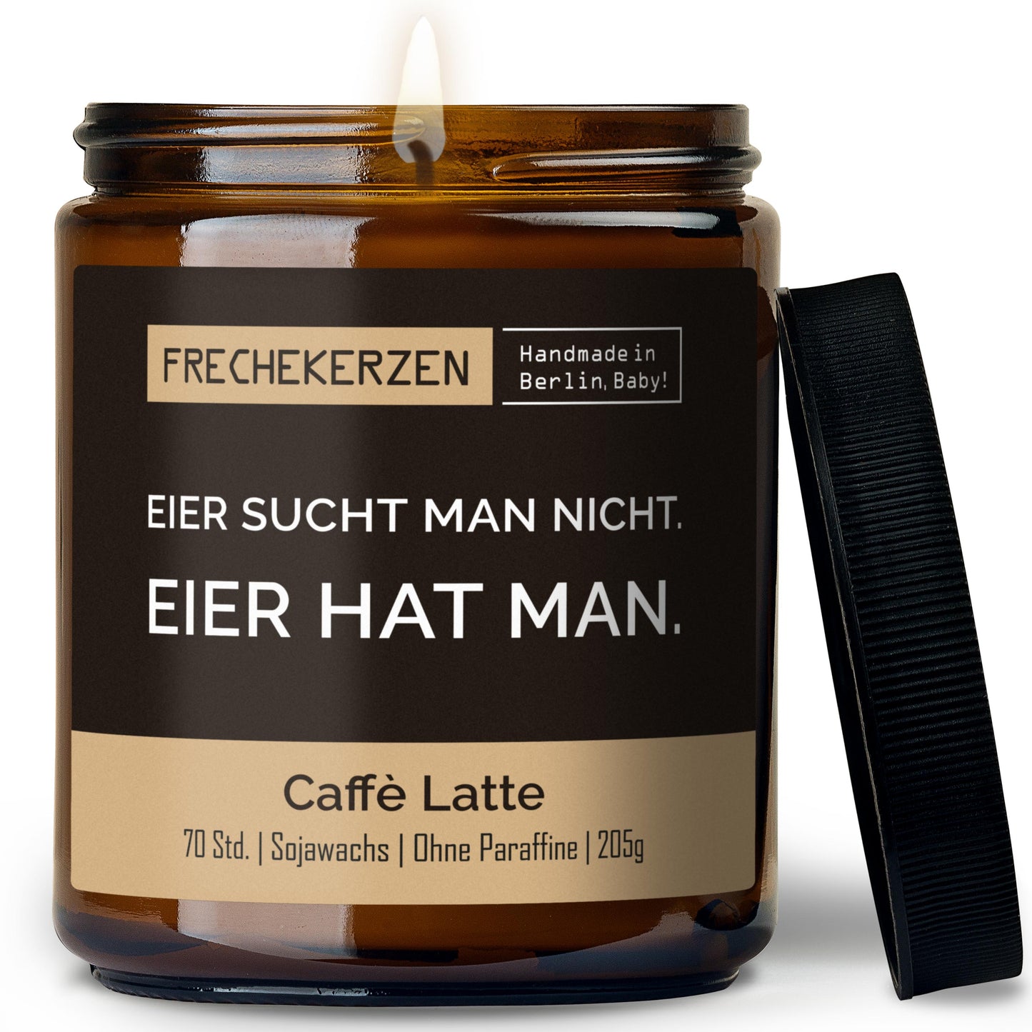 Freche Kerze | eier sucht man nicht. eier hat man.
