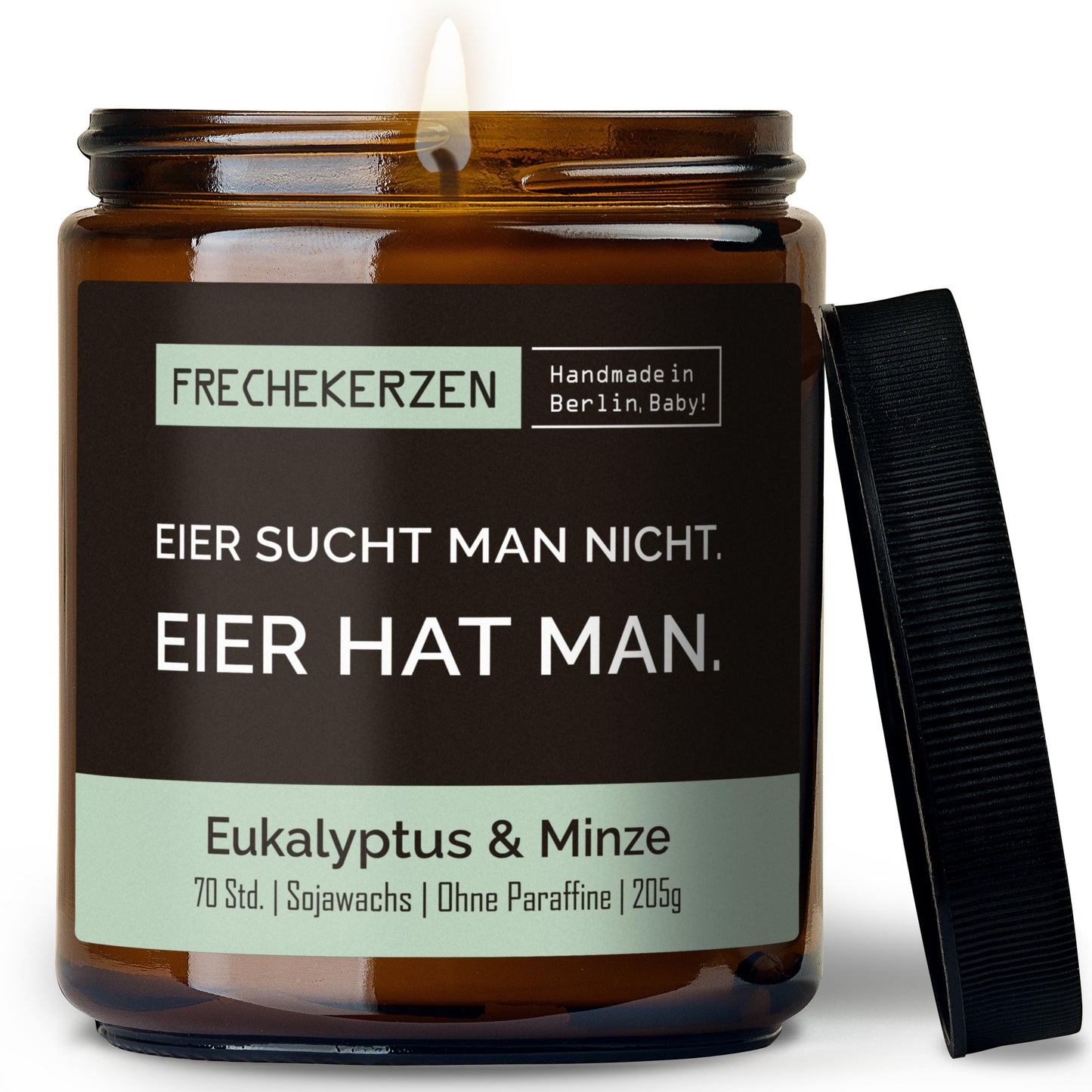 Freche Kerze | eier sucht man nicht. eier hat man.