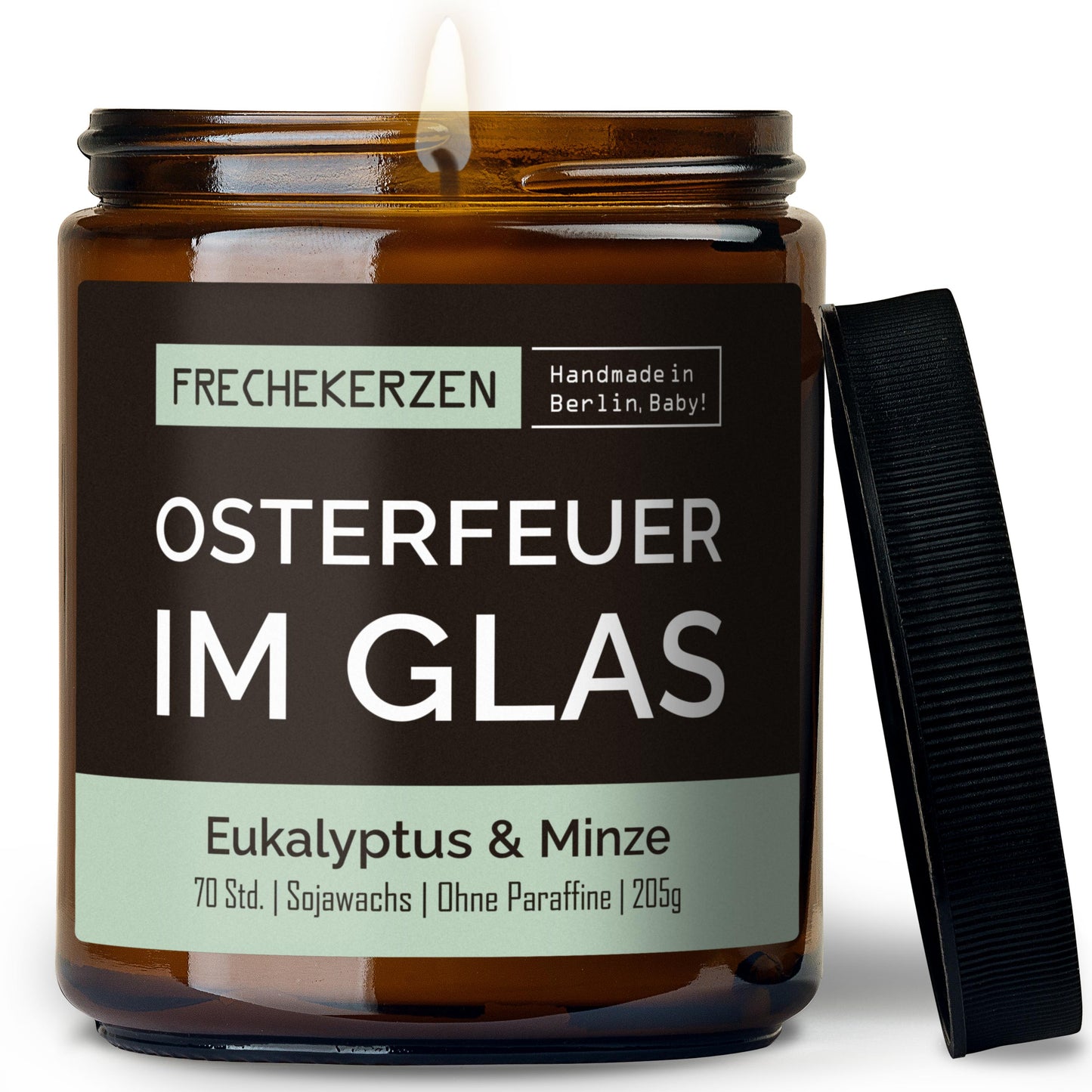 Kerze mit Deckel | osterfeuer im glas