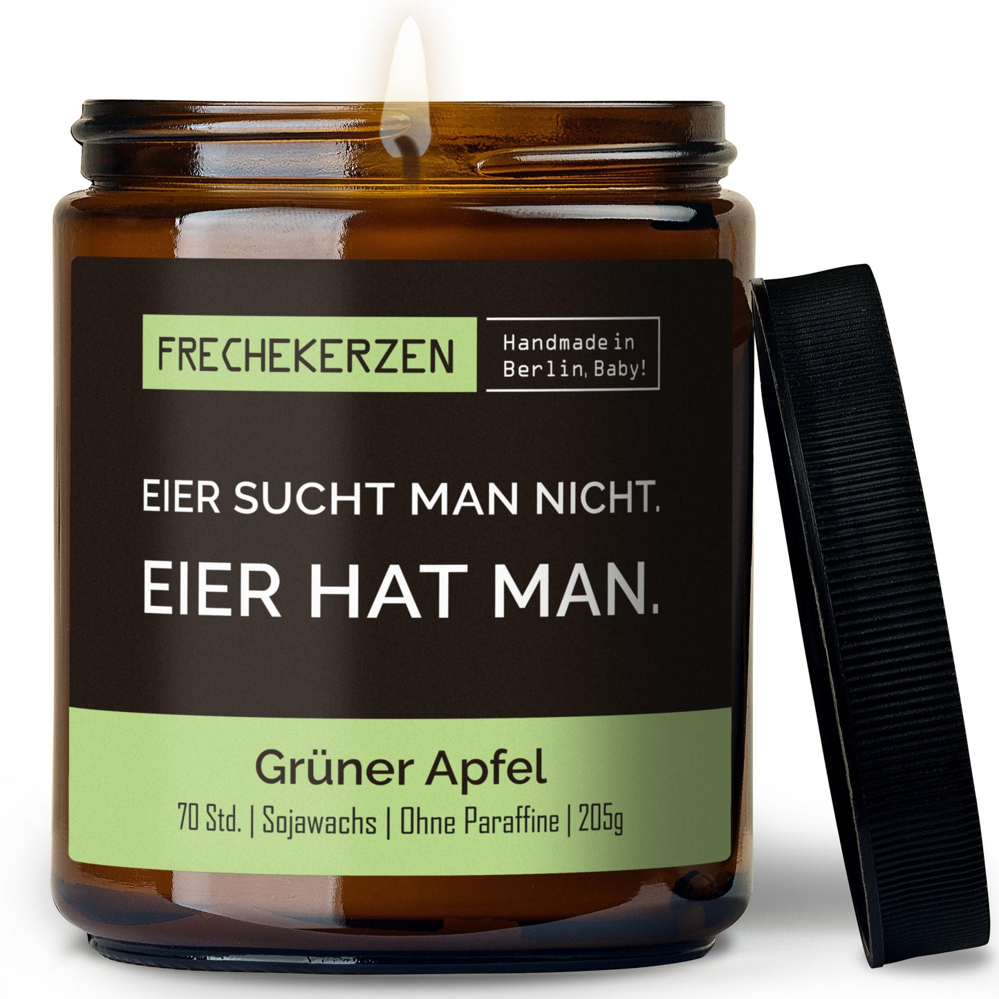 Freche Kerze | eier sucht man nicht. eier hat man.