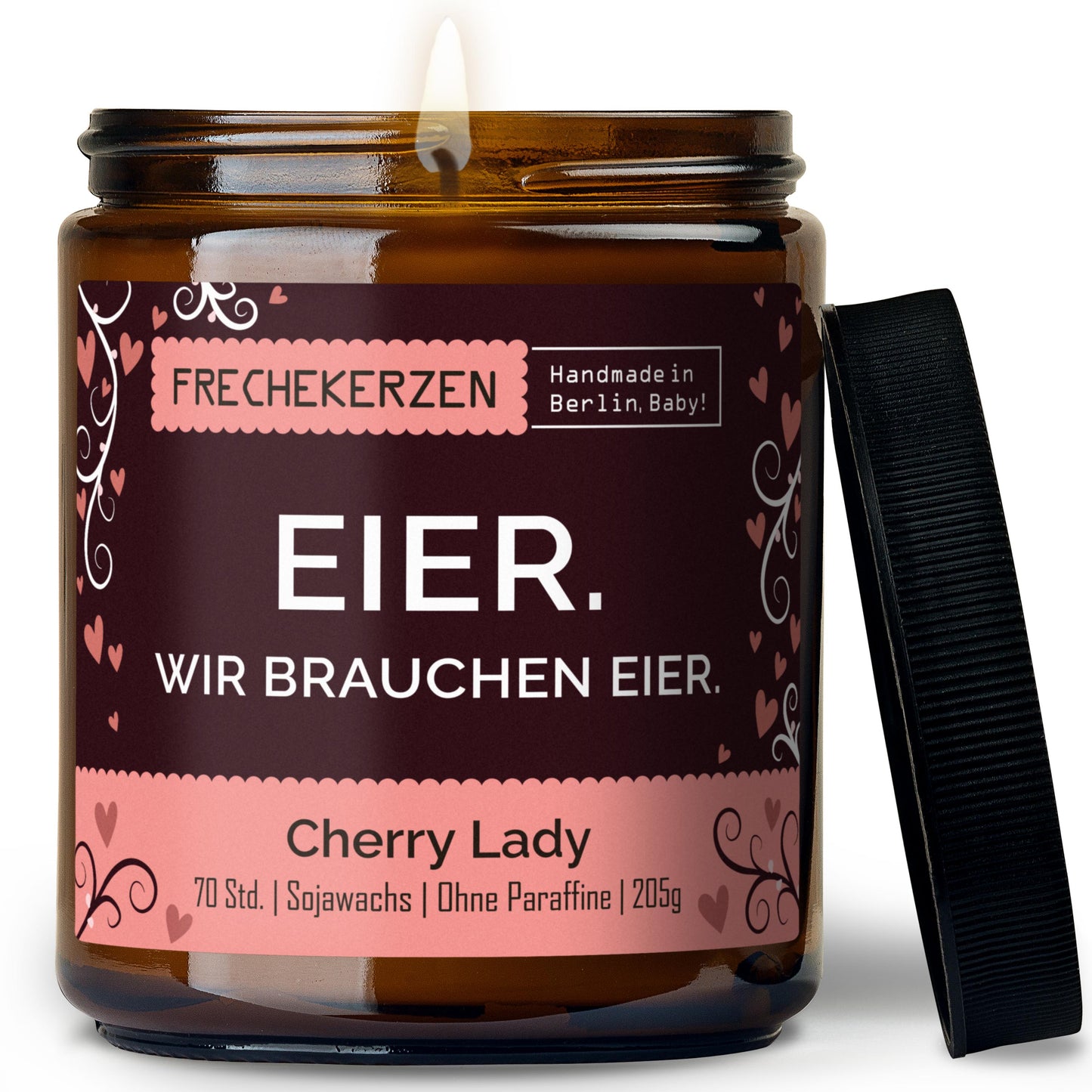 Freche Kerze | eier. wir brauchen eier.