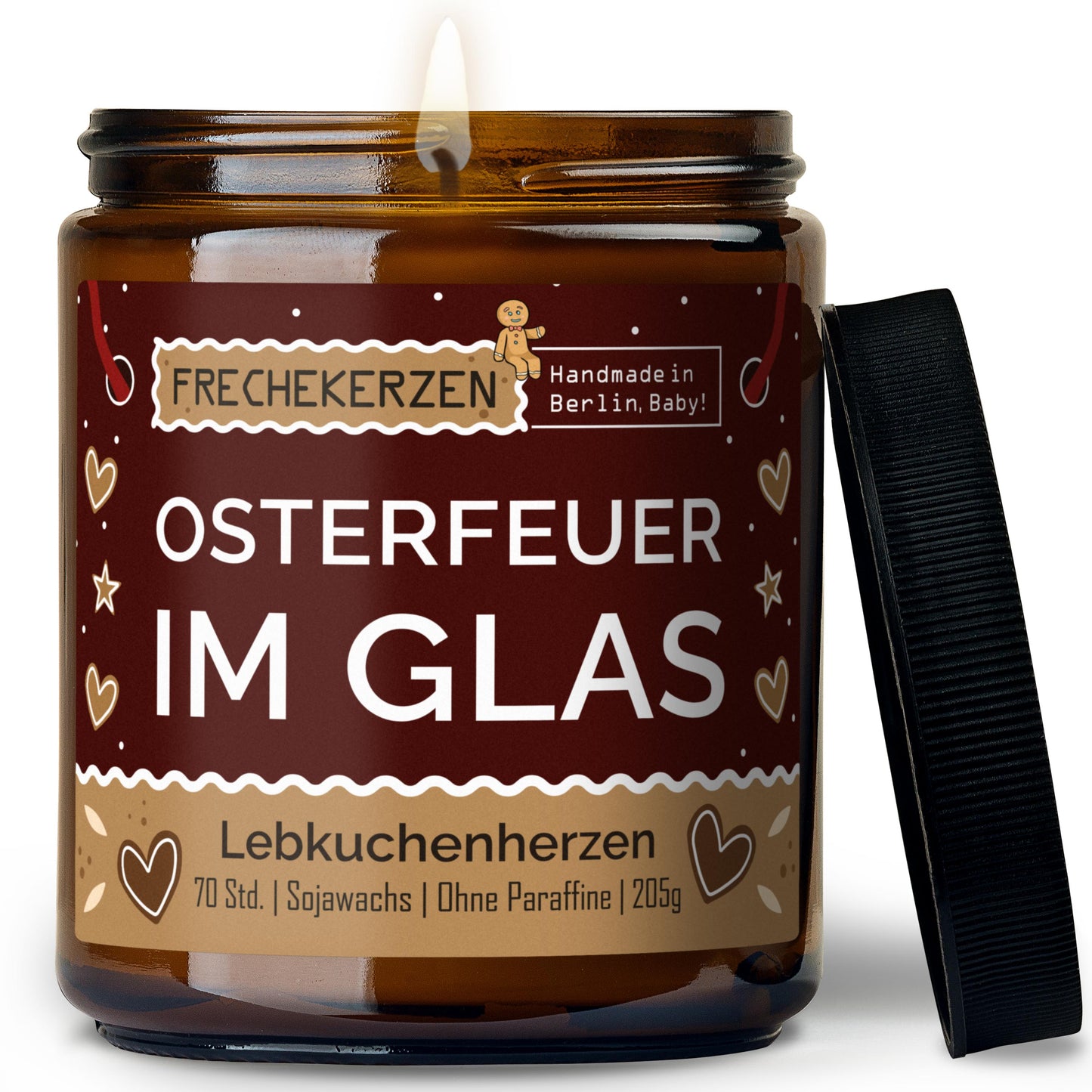 Kerze mit Deckel | osterfeuer im glas