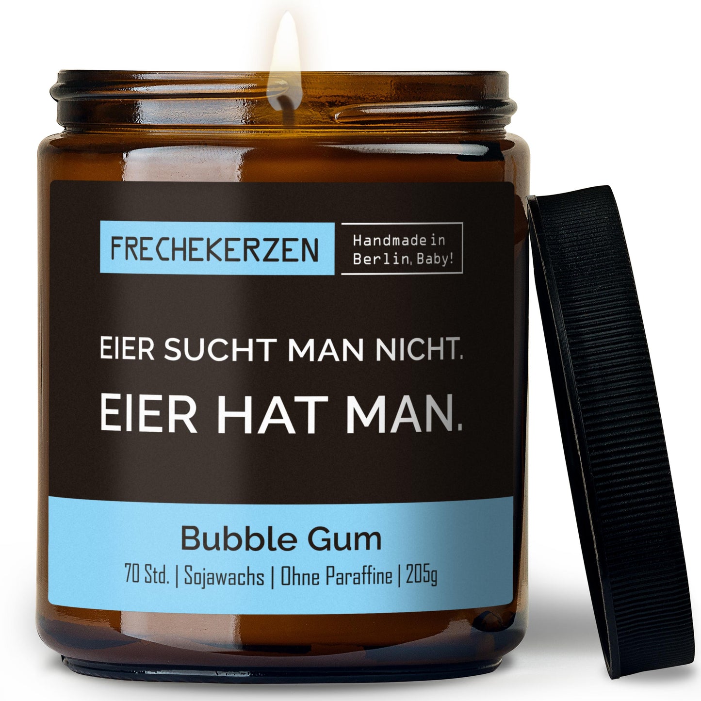 Freche Kerze | eier sucht man nicht. eier hat man.