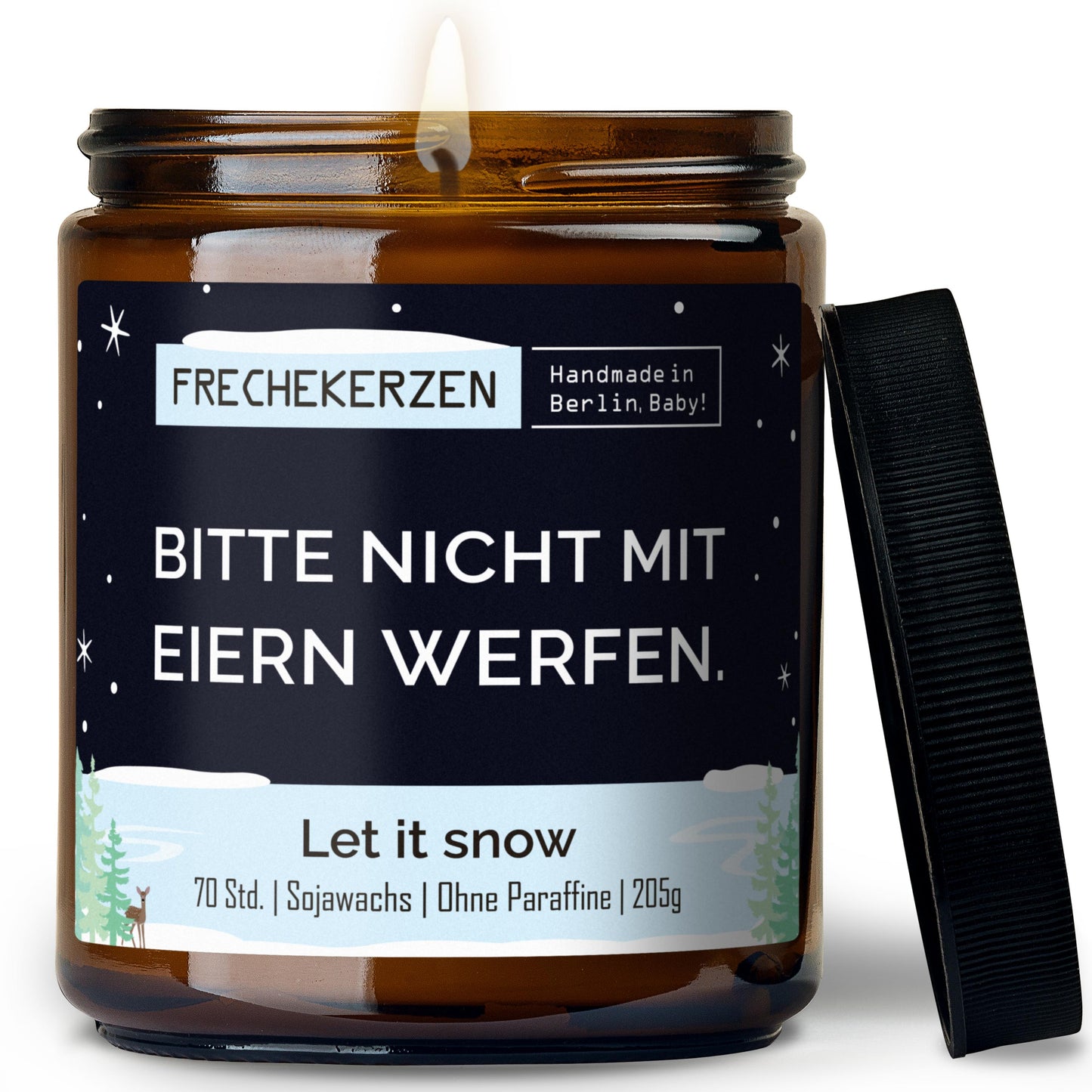 Freche Kerze | bitte nicht mit eiern werfen.