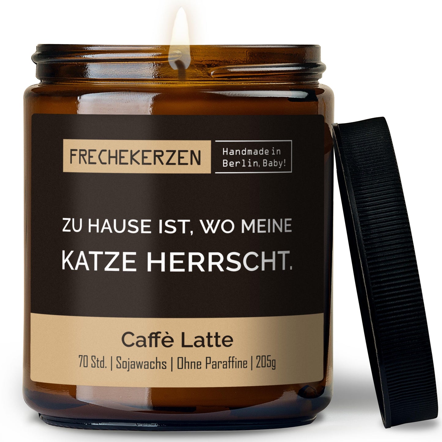 Freche Kerze | zu hause ist, wo meine katze herrscht.