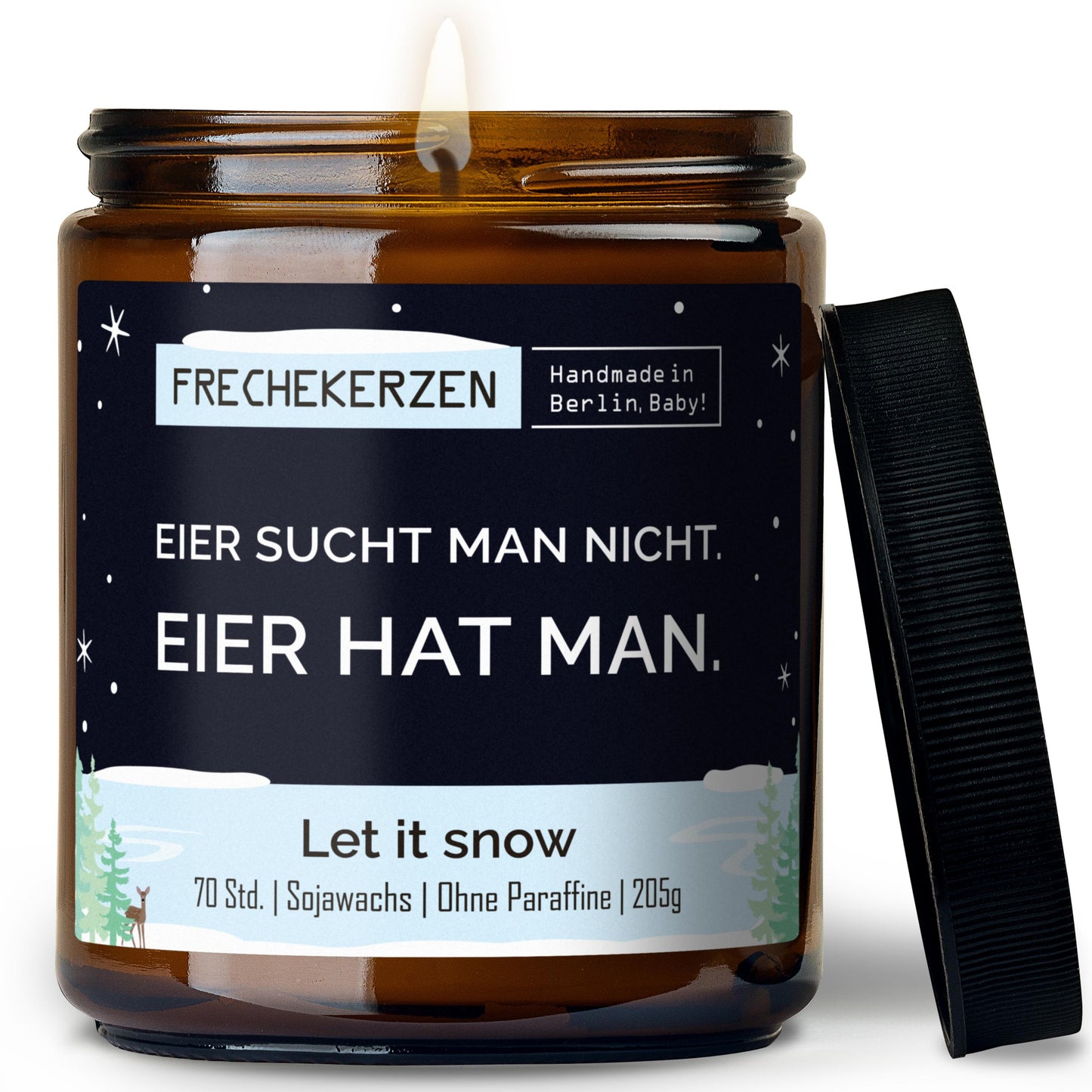 Freche Kerze | eier sucht man nicht. eier hat man.