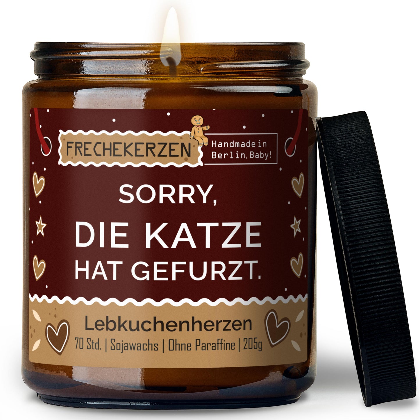 Freche Kerze | sorry, die katze hat gefurzt.