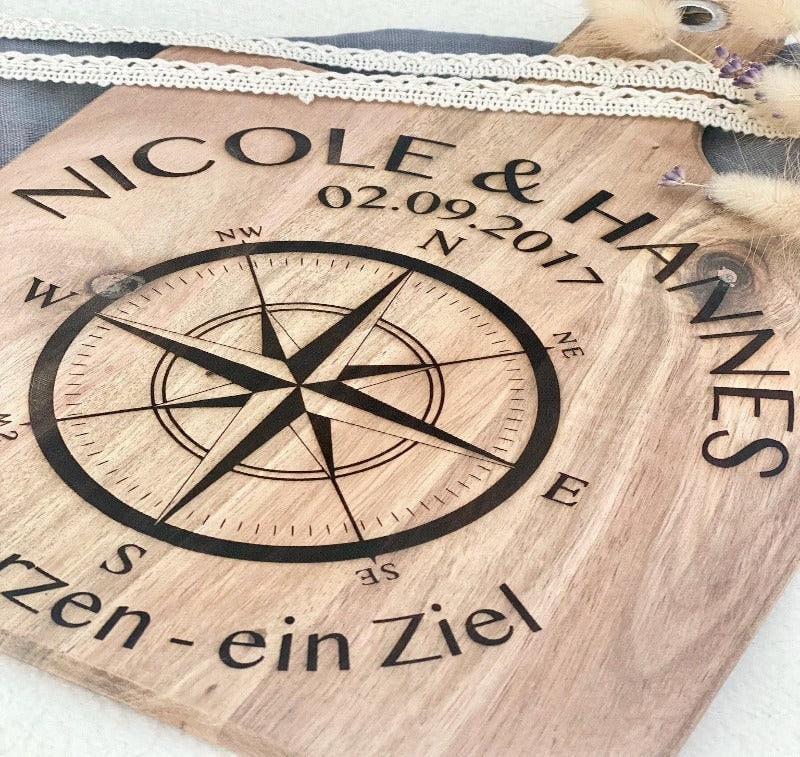 Valentinsgeschenk | personalisiertes Schneidebrett | Valentinstag